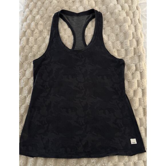 Vuori Womens Black Gray Camouflage Racerback Tank Top Size S - Picture 1 of 5